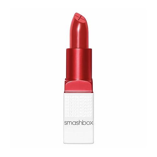 Smashbox Be Legendary Prime & Plush Lipstick | Creamy, Peptide-Infused, Lipstick with Primer for Smooth Color & Moisture Boosting Ceramides, 0.11