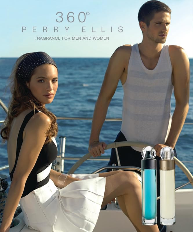 360 by Perry Ellis for Women - 3 Pc Gift Set 1.7oz EDT Spray, 3oz Shower Gel, 0.25oz EDT Spray (Mini)