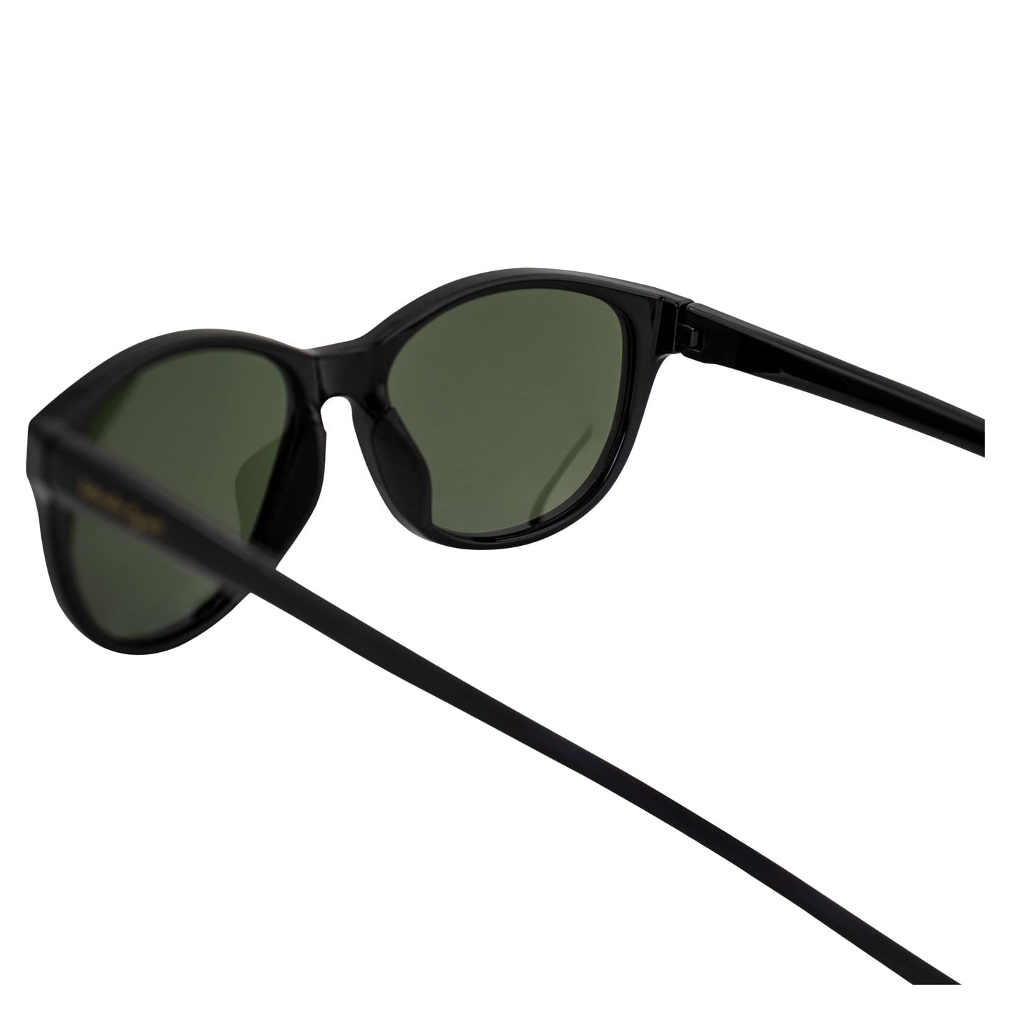 Islander Eyes Gili Polarized Sunglasses for Women Retro Style Black Frame w/G15 Green Lens