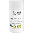 Nourish Organic Beauty Balm, Argan & Sweet Orange - Face, Lip, Hand & Body Moisturizer with Organic Coconut Oil, Shea, Cocoa Butter, 1.75 Oz +