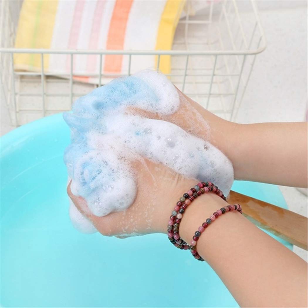 YingRen Exfoliating Body Brush - Blue, Long Handle, Soft Mesh Back, Wooden Handle - Exfoliates Dead Skin, Stimulates Lymphatic System, Reduces Beauty and Personal Care YingRen