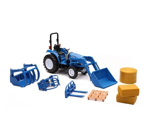 New Ray Toys New Holland Boomer 55 with Interchangable Accessories Set, Kids, Gifts, Birthdays