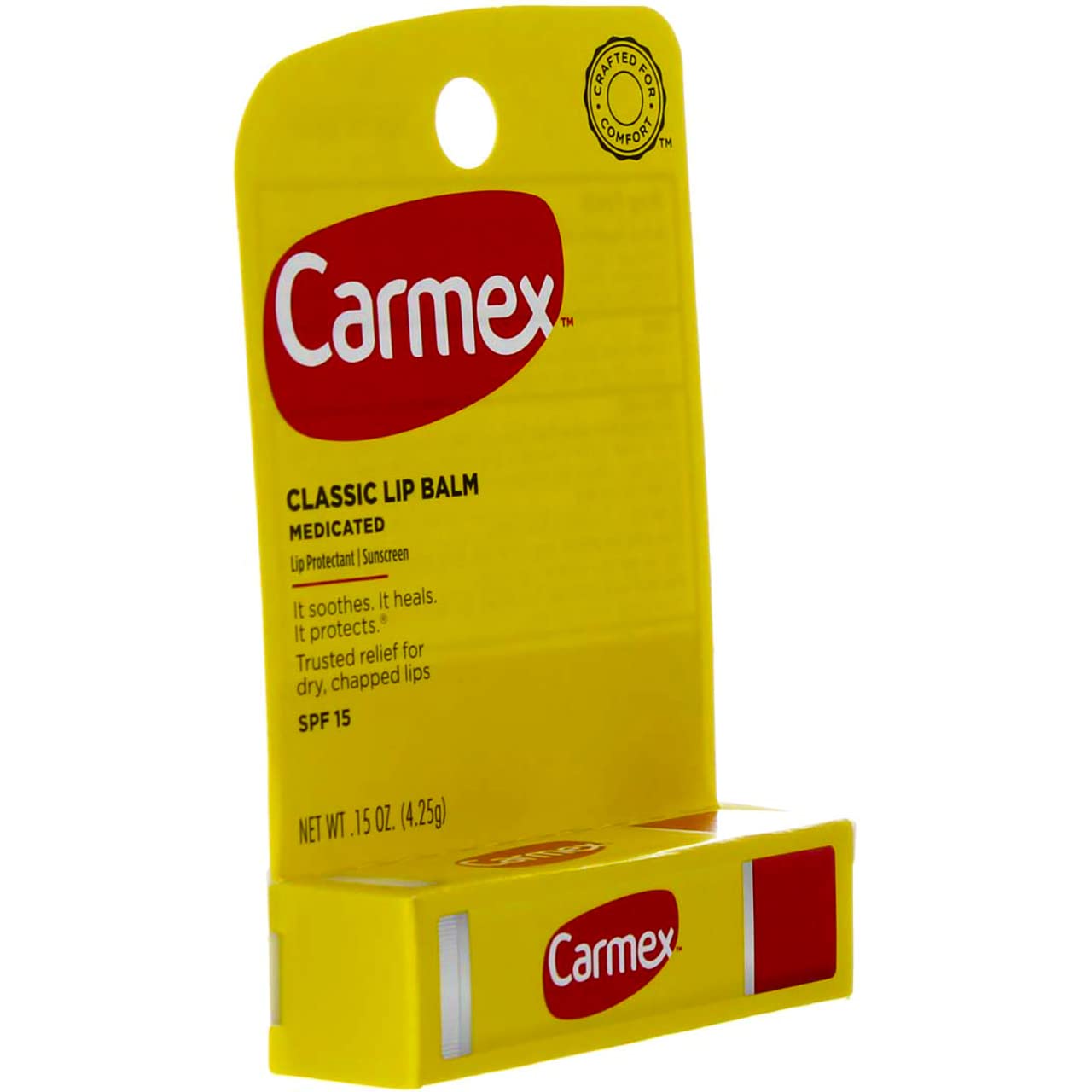 Carmex Click-Stick Moisturizing Lip Balm SPF 15 Original 0.15 oz (Pack of 10)