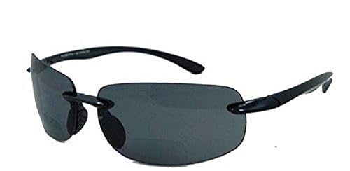 Pink Ribbon Shades Men and Women Rimless Bifocal Lovin Maui Sports Style - black 2.50