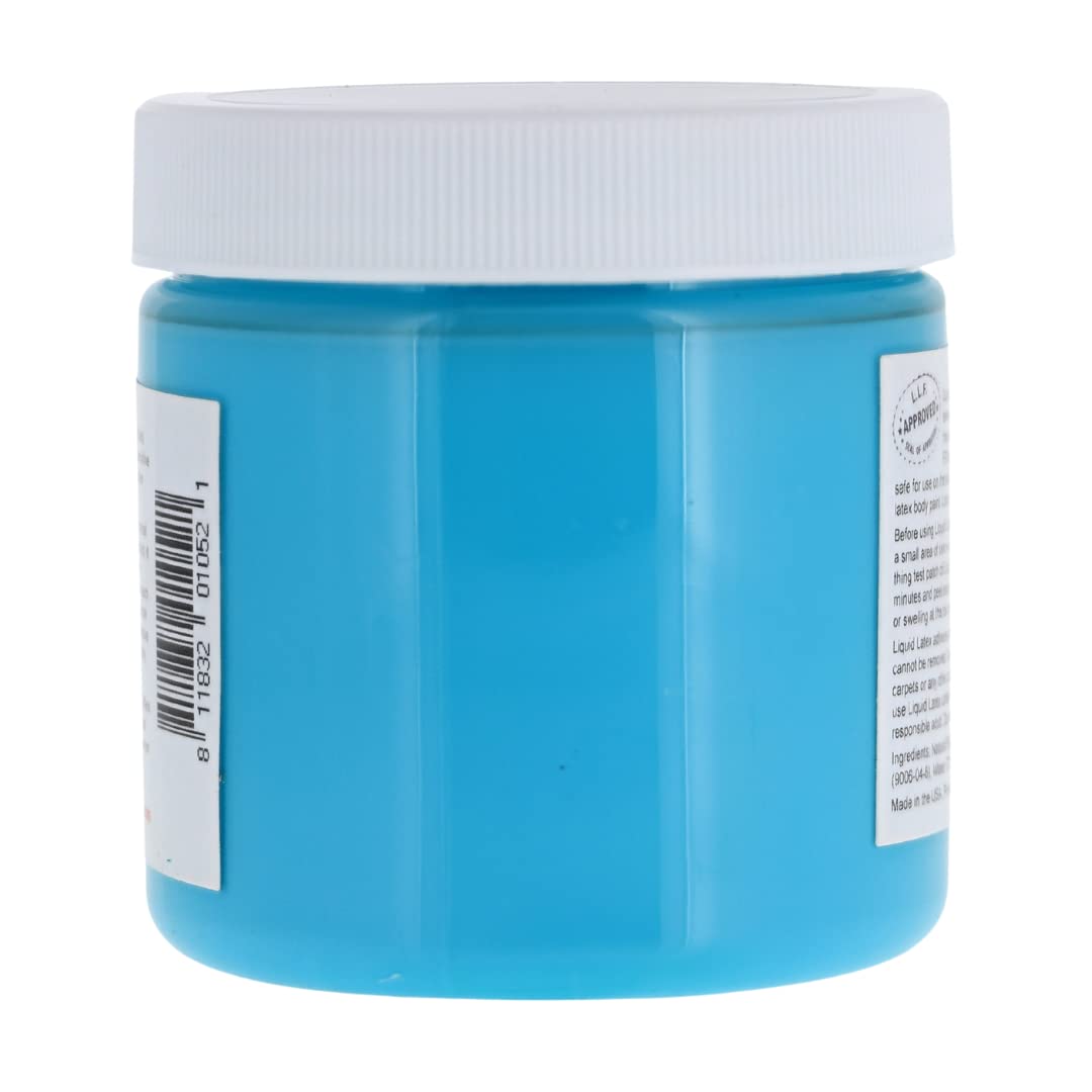 Teal 4 Oz - Liquid Latex Body Paint, Ammonia Free No Odor, Easy On and Off, Cosplay Makeup, Creates Professional Monster, Zombie Arts