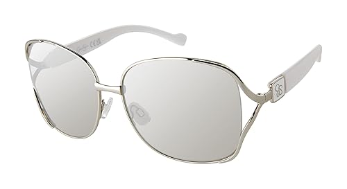 Jessica Simpson Women's J5254 Oversized Metal Square Sunglasses with UV400 Protection - Glamorous Lightweight Sunglasses for Women, 64mm