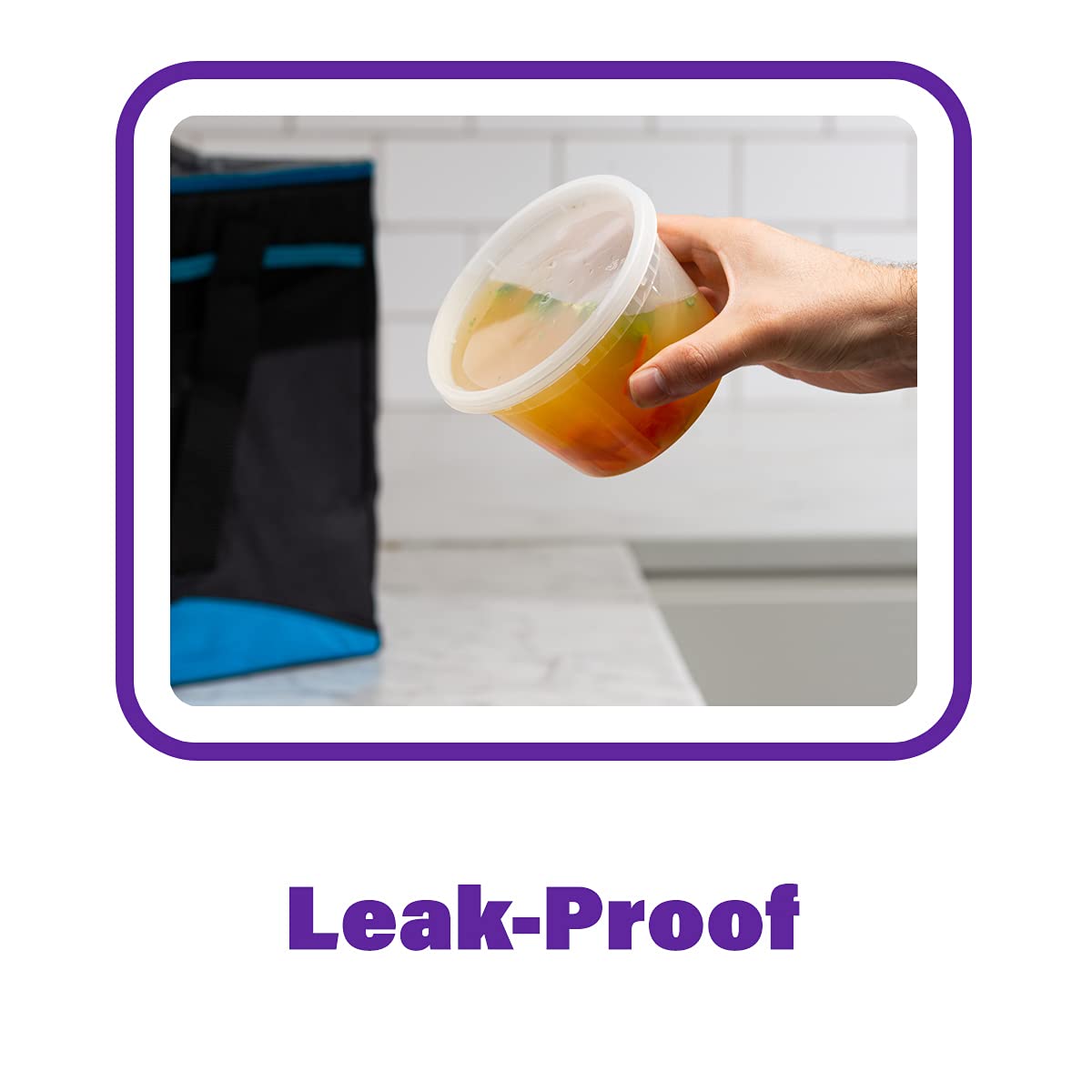 Pantry Value [16 oz. - 48 Count Plastic Food Storage Deli Containers with Lids, Disposable Containers With Lids - Perfect for Storing Soups, Sauces…