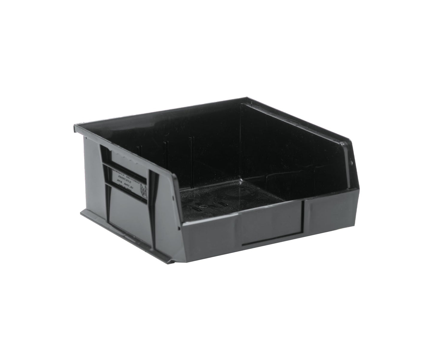 Quantum Storage Systems QUS235BK Ultra Stack & Hang Heavy Duty Part Organizer Black Bins 11" L x 11" W x 5" H 6 Pack
