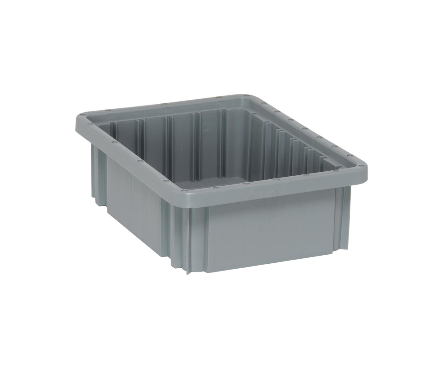 Quantum Storage DG91035GY Dividable Grid Storage Container, 10-7/8" L x 8-1/4" W x 3-1/2" H, Gray (Pack of 20)