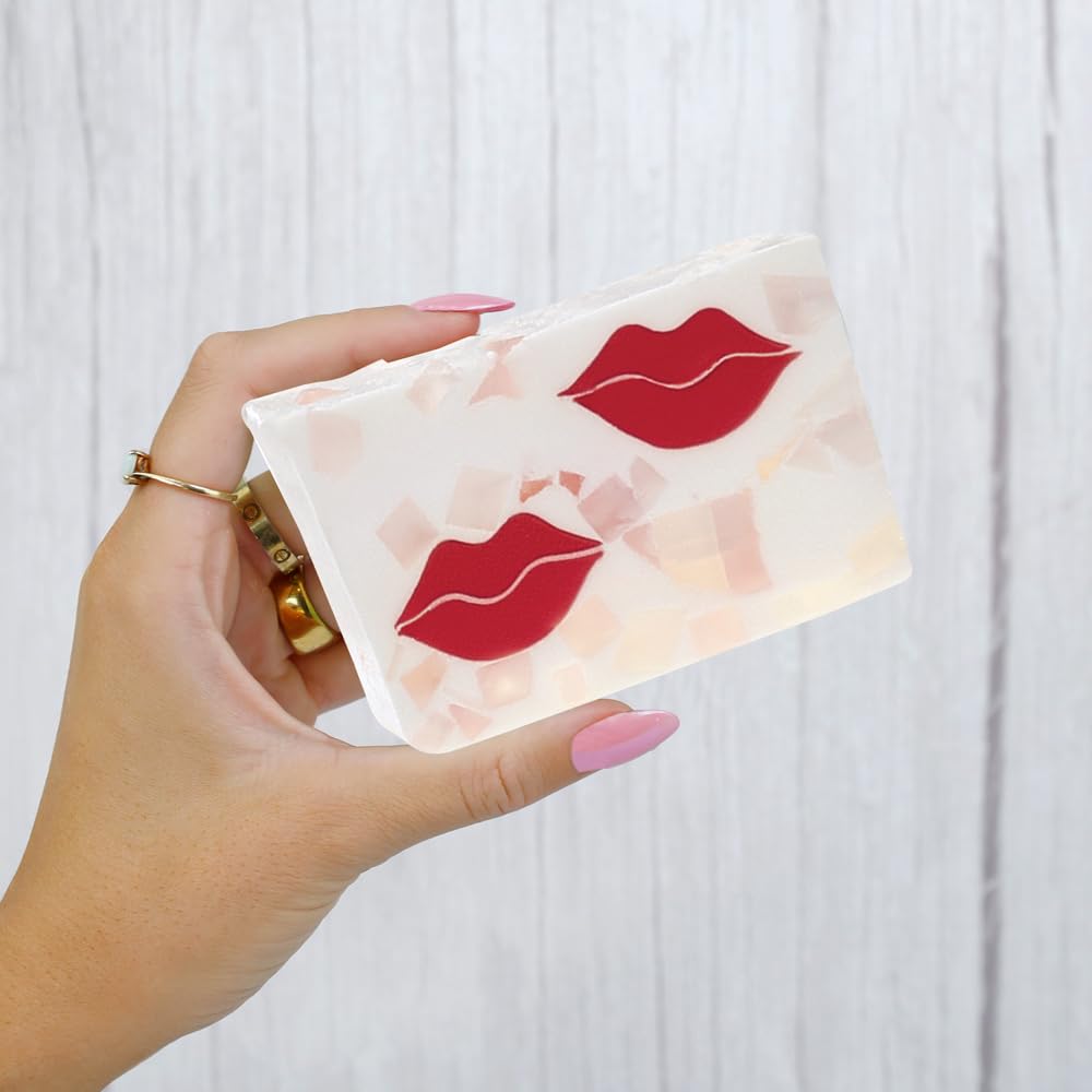 Primal Elements Glycerin Bar Soap | Valentines Soap Helps All Skin Types, Sensitive, Oily & Dry Skin | NO PARABENS, VEGAN, GLUTEN FREE, 100% VEGETABLE