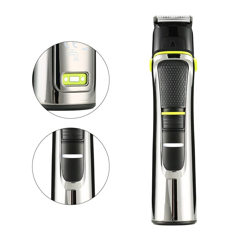 GLESVOWIO Pro Hair Clipper Hair Clipper Rechargeable 5-in-1 Barber Tool Set Electric Hair Clippers for Waterproof Carving and Shaving(Standard) Beauty and Personal Care GLESVOWIO