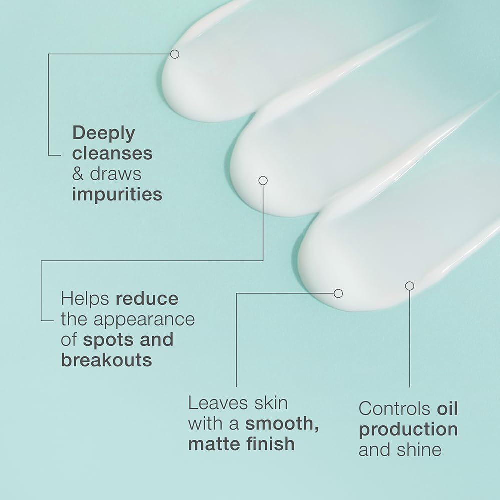 Skincode S.O.S Oil Control Clarifying Wash - Pore-Refining, Breakout-Reducing Cleanser | Advanced Pore-Cleansing Formula | Dermatologist Tested, Free