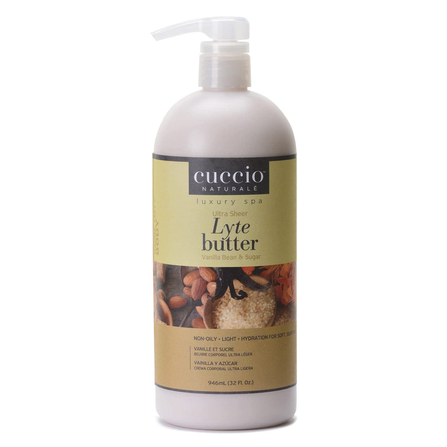 Cuccio Vanilla Bean and Sugarcane Lyte Body Butter,Vanilla Bean and Sugar,I0121750