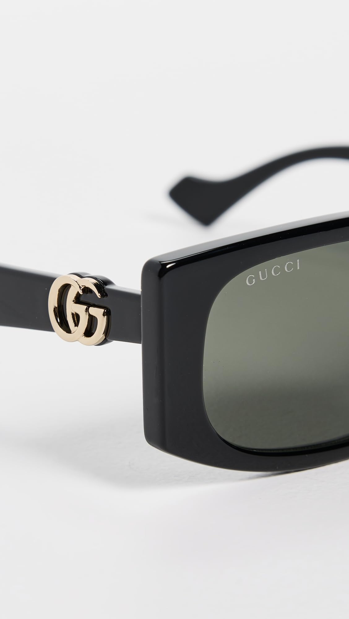 Gucci Women's GG1534S Sunglasses, Black-Black-Grey, One Size