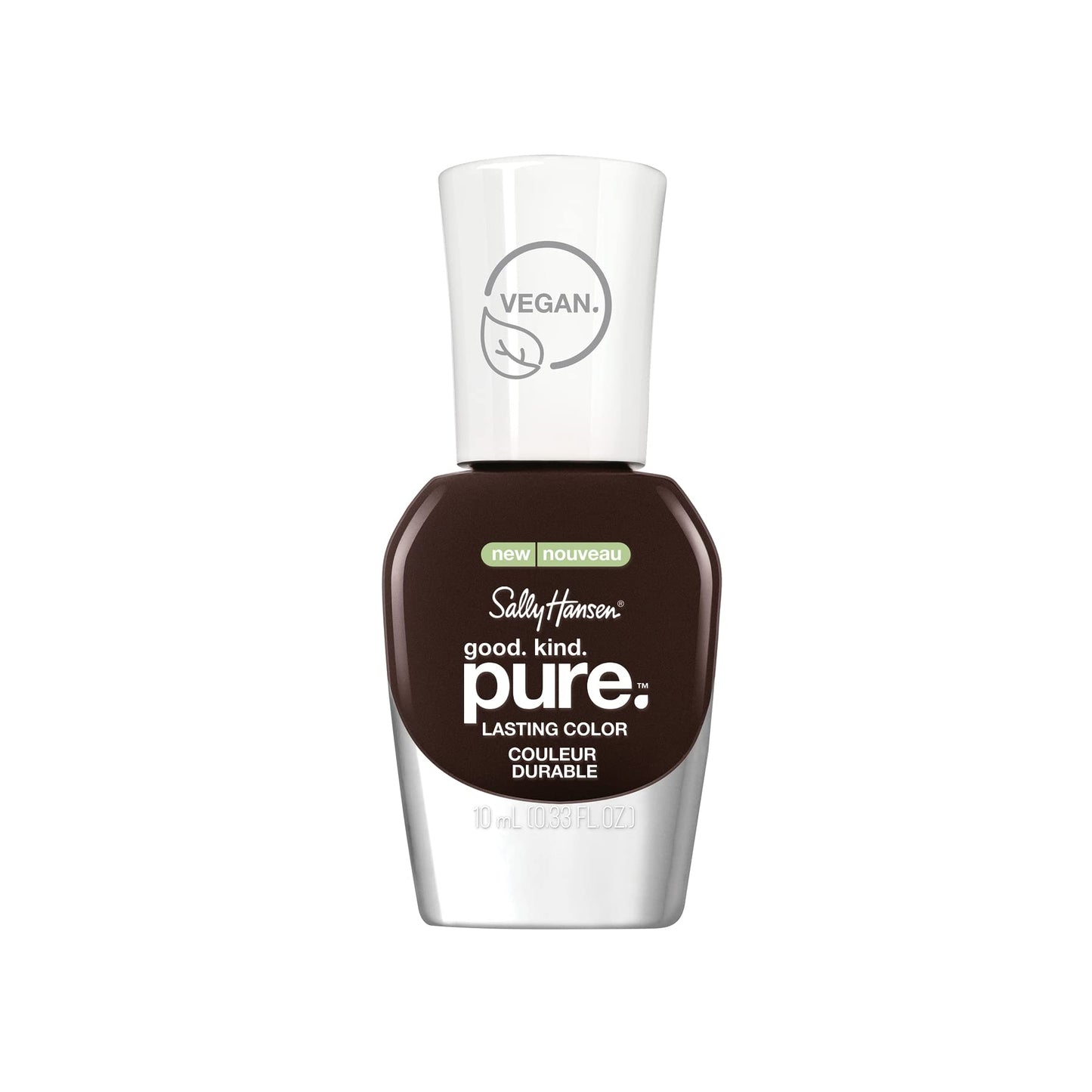 Sally Hansen Good. Kind. Pure. Nail Polish | Plant-Based, Vegan, 16-Free Formula | Opaque, Creamy | 151 Warm Cacao | Dark Brown Nail Color Beauty & Personal Care Sally Hansen