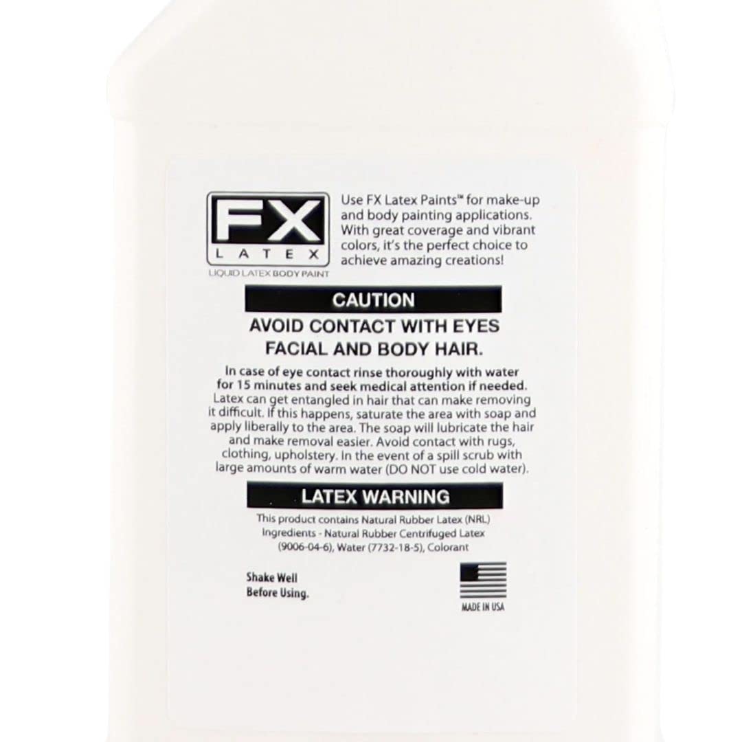 Liquid Latex - Face and Body Paint, Ammonia Free, Easy On and Off, Cosplay Makeup, Create Professional Monster, Zombie Arts 16 Oz (Clear)