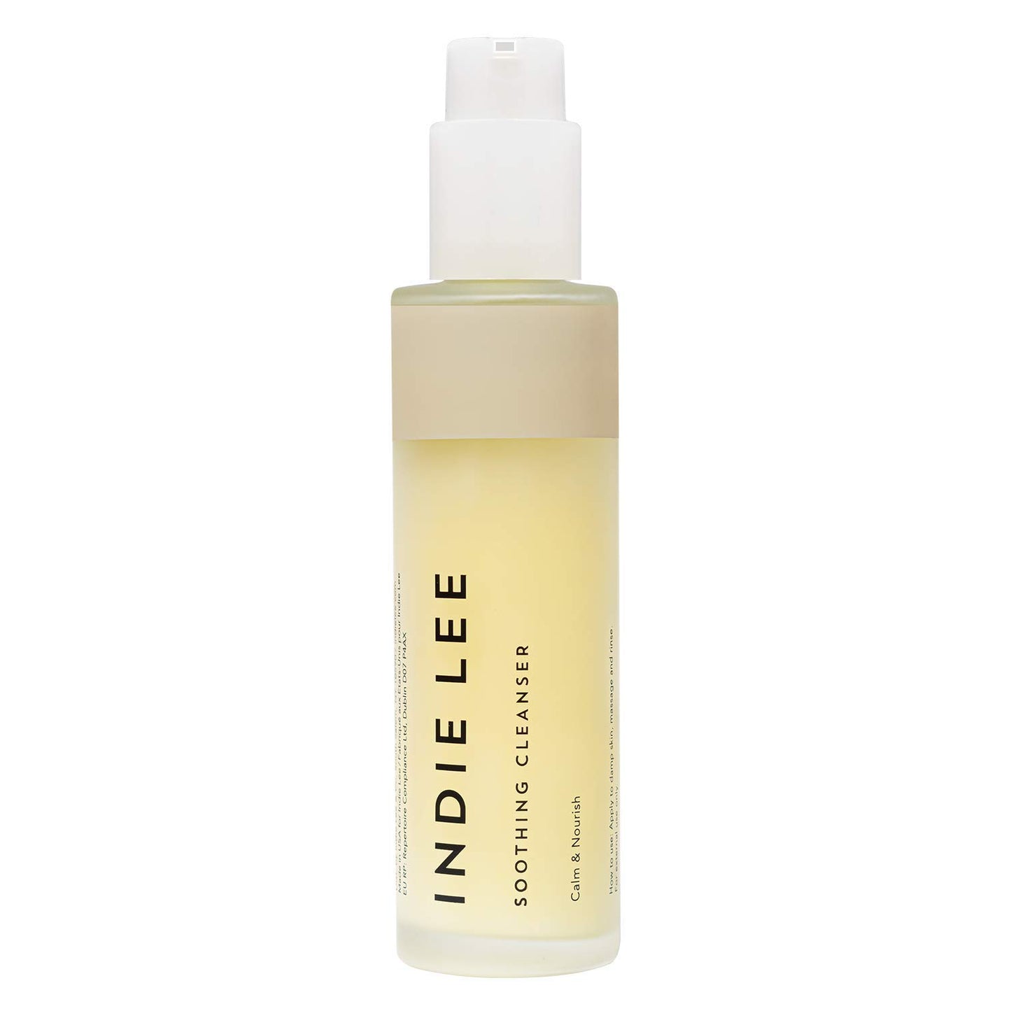 Indie Lee Soothing Facial Cleanser, Gentle, Moisturizing Face Wash + Makeup Remover for Sensitive Skin, Hydrate & Calm Redness with Rose Damascena