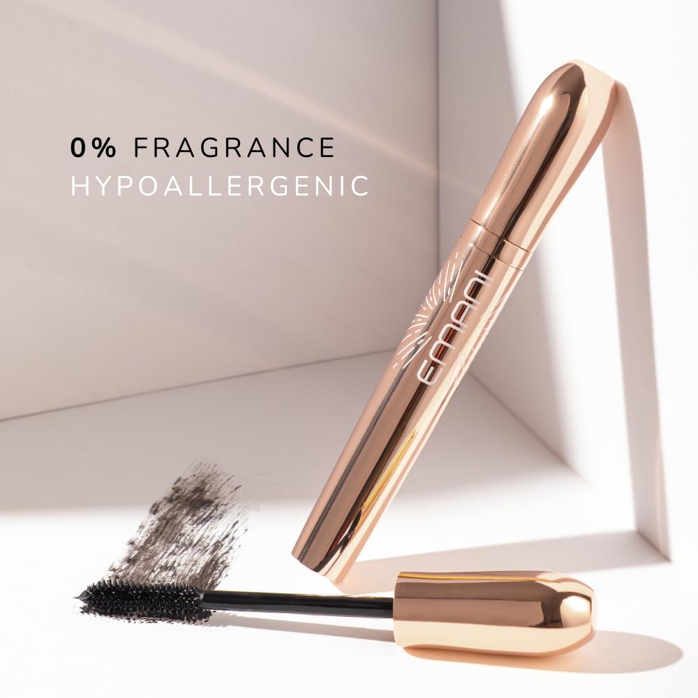 Emani Natural Healthy Lash Mascara, Volume and Length, Hypoallergenic for Sensitive Eyes, Clean Natural Ingredients, Smudge Proof & Volumizing…