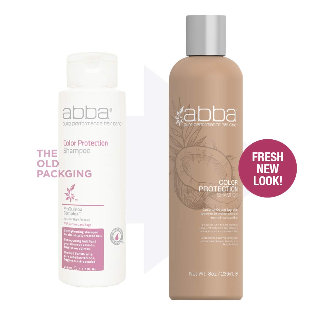 ABBA Color Protection Shampoo, Coconut Oil & Sage, 32 Fl Oz