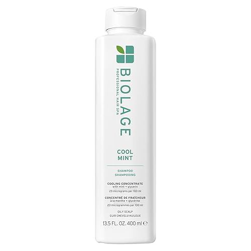Biolage Cool Mint Shampoo - Balancing Shampoo for Oily Scalp, Gently Cleanses, Refreshes & Helps Balance, Mint & Glycerin, Vegan & Paraben-Free, 13.5