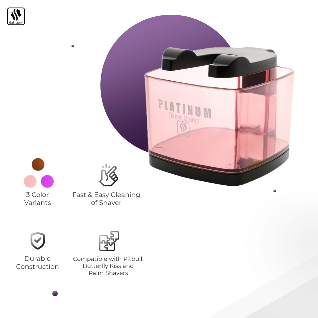 SKULL SHAVER Butterfly platinum rinse stand - Pink Beauty and Personal Care Skull Shaver