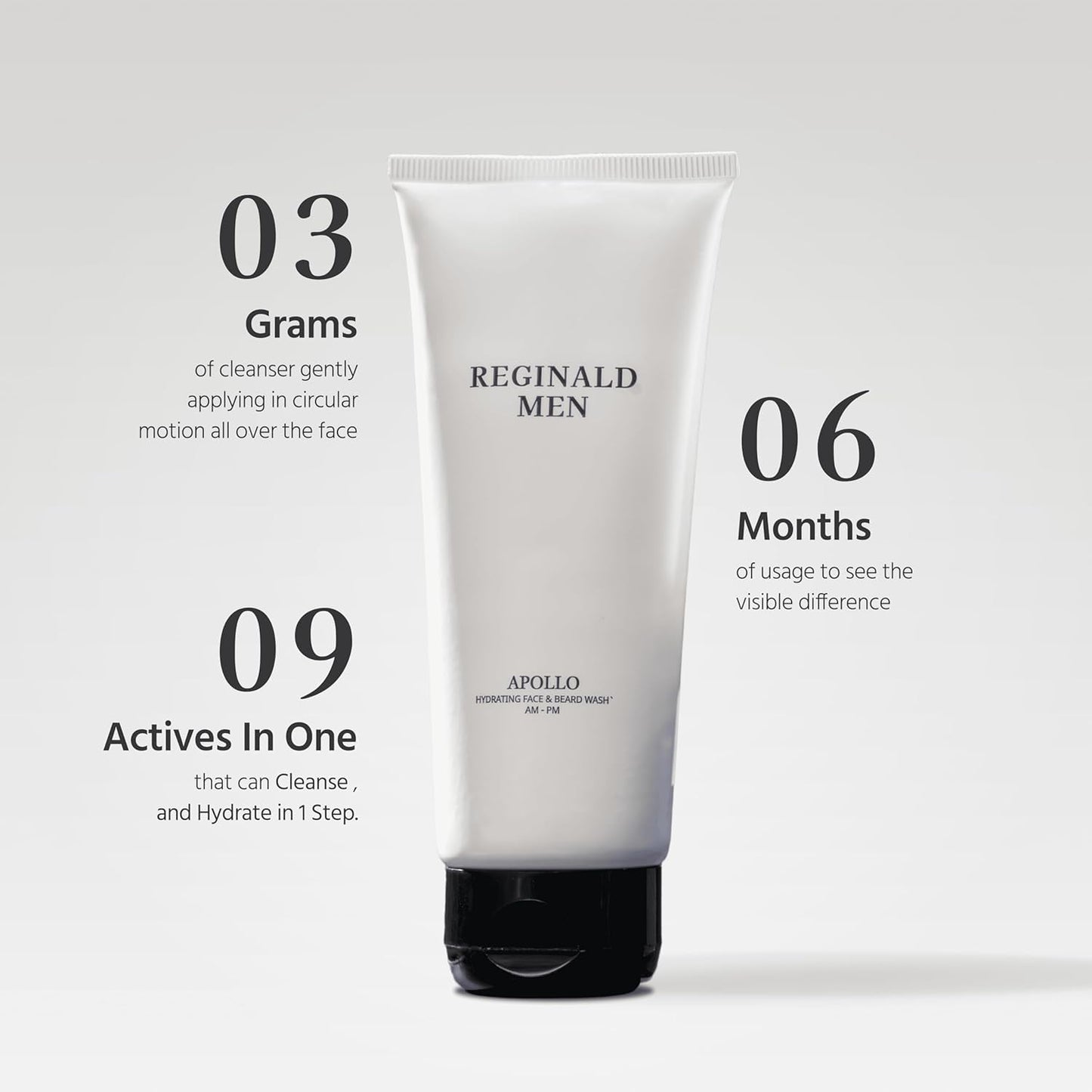 Reginald Men Apollo - Hydrating Face & Beard Wash 100g