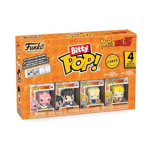 Funko Bitty POP Dragon Ball Z - Kid Buu, 4-Pack and A Surprise Mystery Mini Figure - 0.9 Inch (2.2 Cm) - Dragon Ball Collectable - Stackable Display…