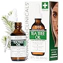 Advanced Clinicals Tea Tree Oil For Skin Facial Serum | Tea Tree Serum For Face With Vitamin E + Botanicals To Help Improve Appearance Of Large Pores