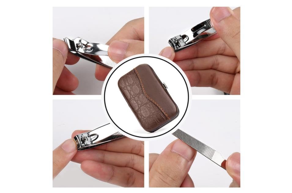 10 PCS Manicure Pedicure Set Nail Clippers - Stainless Steel Manicure Kit - Tools for Nail,Cutter Kitsfor Women or Men,Includes Cuticle Remover
