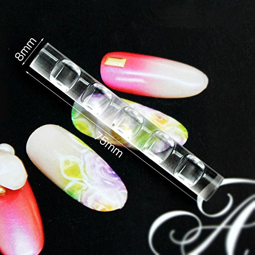 Set of 2 Nail Art Pen Holder, Gel Lip Nail Brush Carrier Rack, Crystal Pens Organizer for Beauty Tool Storage and Display (2pcs of Pen Holders)