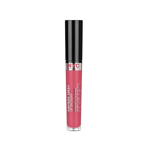 N.Y.C. New York Color Expert Last Lip Lacquer, Central Park Passion, 0.15 Fluid Ounce
