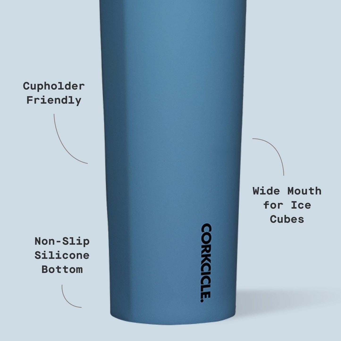 Corkcicle Sport Canteen - Keeps Drinks Cold 25 Hours - Stainless Steel Water Bottle - Triple-Insulated - Spill-Proof - Summer Drinkware Gift - Keeps