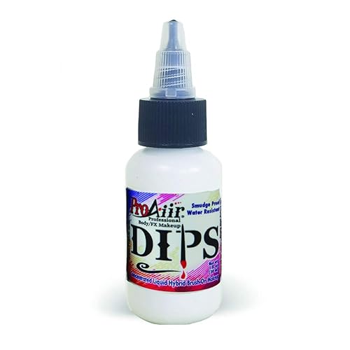 ProAiir Face and Body Painting Makeup - Brush on DIPS 1oz (30ml) White