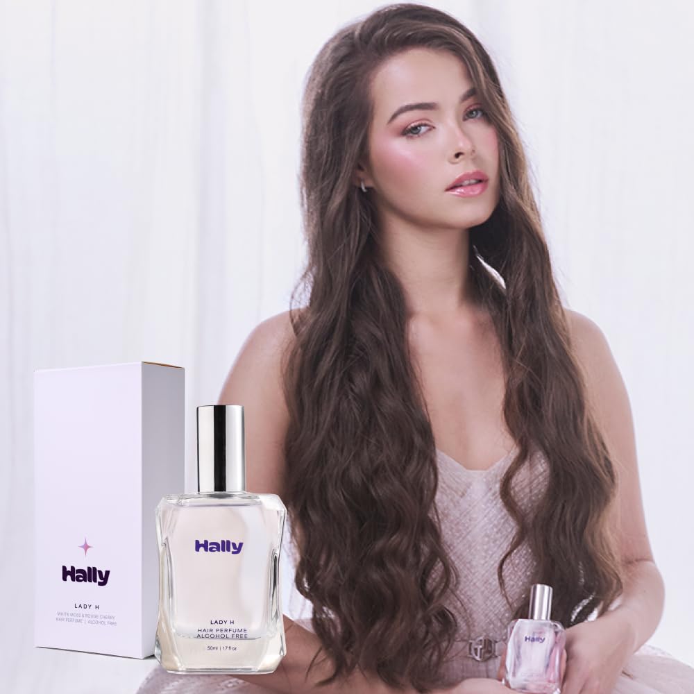 Hally Lady H Hair & Body Perfume - Alcohol Free, Non Toxic Cherry, Vanilla & Jasmine Fragrance - Long Lasting Fragrance Mist - Shine-Enhancing