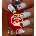 Sexy Lips clear waterslide nail art decals (tattoos). Set of 40 by One Stop Nails. Beauty & Personal Care One Stop Nails