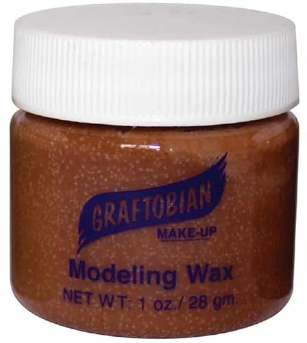 Graftobian Theatrical Modeling Wax Brown Color Pro Make-Up Special Effect 1oz