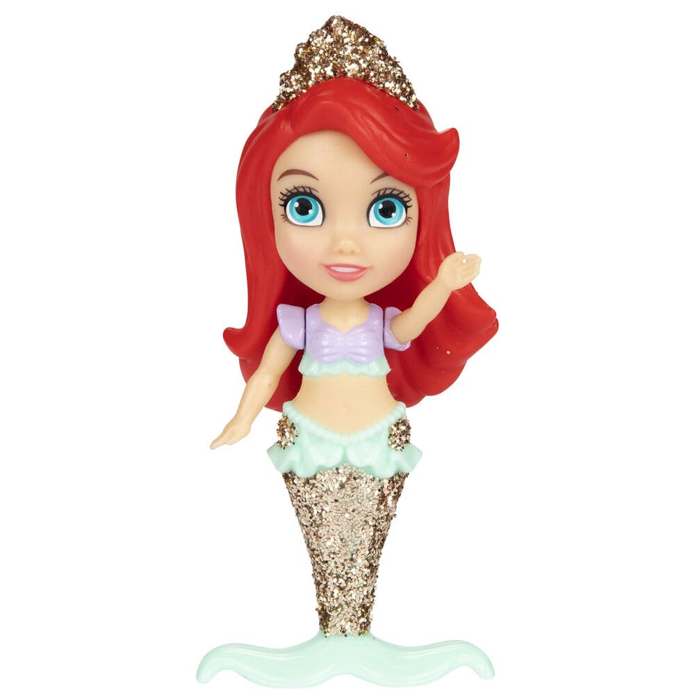 Amarina Packed in Clear Box for Gift Disney Princess Mini Poseable 3.5'' Doll Choose from All 11 Style Princess Characters (Ariel Mermaid)