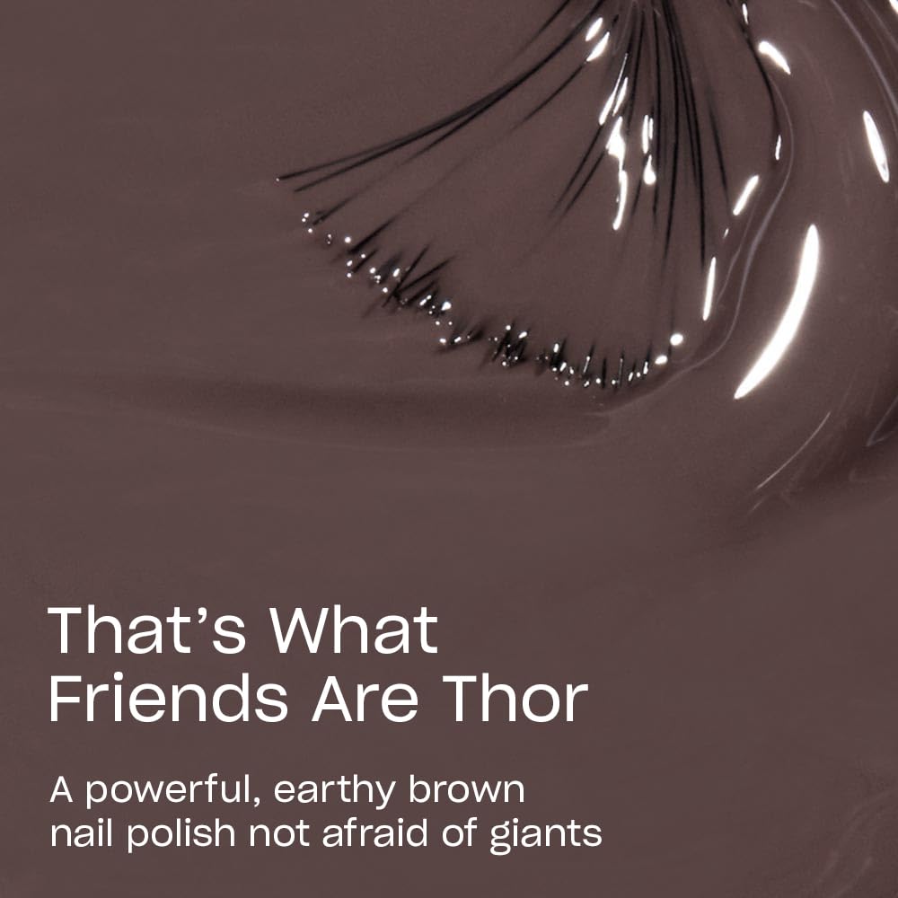 OPI Nail Lacquer That's What Friends are Thor | Opaque Dark Brown Crème Chip Resistant Nail Polish | Iceland Collection