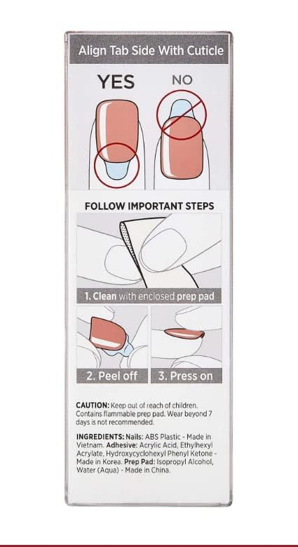 KISS Impress Color - 30 solid-colored neutral nails, adhesive strips, prep pad, mini file, and manicure stick (Caramel #85670) Beauty & Personal Care KISS