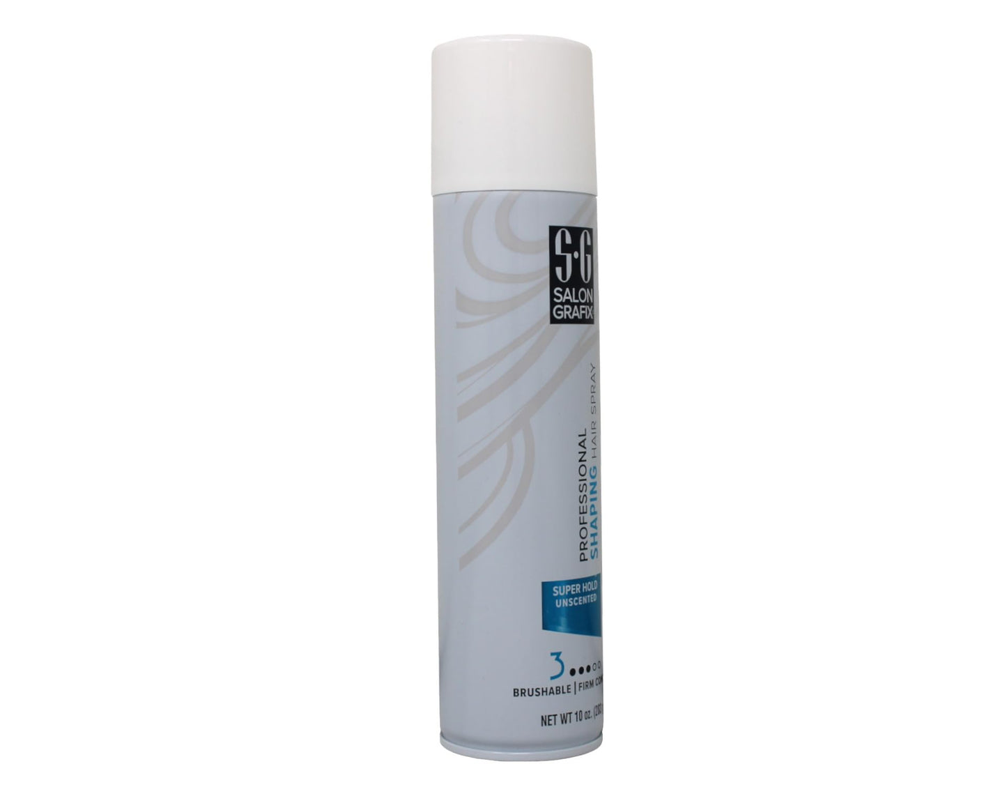 Salon Grafix Professional Shaping Hair Spray, Super Hold Unscented, 10 oz (Pack of 4)