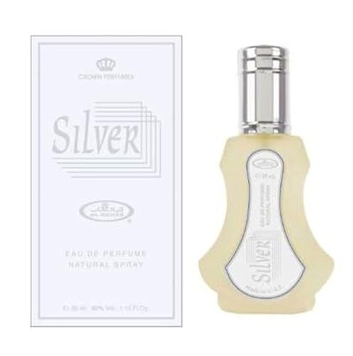 AL REHAB Silver Arabian Perfumes For Women - Eau de Parfum For Women Spray 35ML - Experience A Captivating & Long Lasting Perfume - Indulge In An