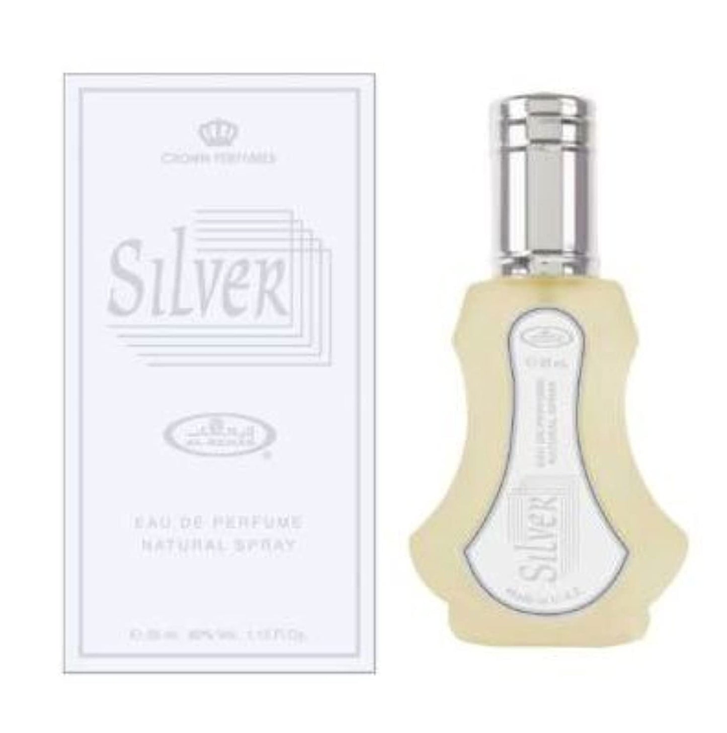 AL REHAB Silver Arabian Perfumes For Women - Eau de Parfum For Women Spray 35ML - Experience A Captivating & Long Lasting Perfume - Indulge In An