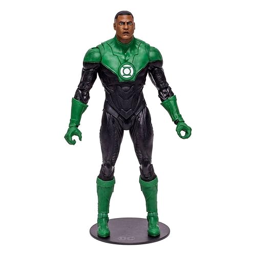 McFarlane Toys DC Multiverse Green Lantern John Stewart Endless Winter 7" Action Figure with Build-A Frost King Piece and Accessories