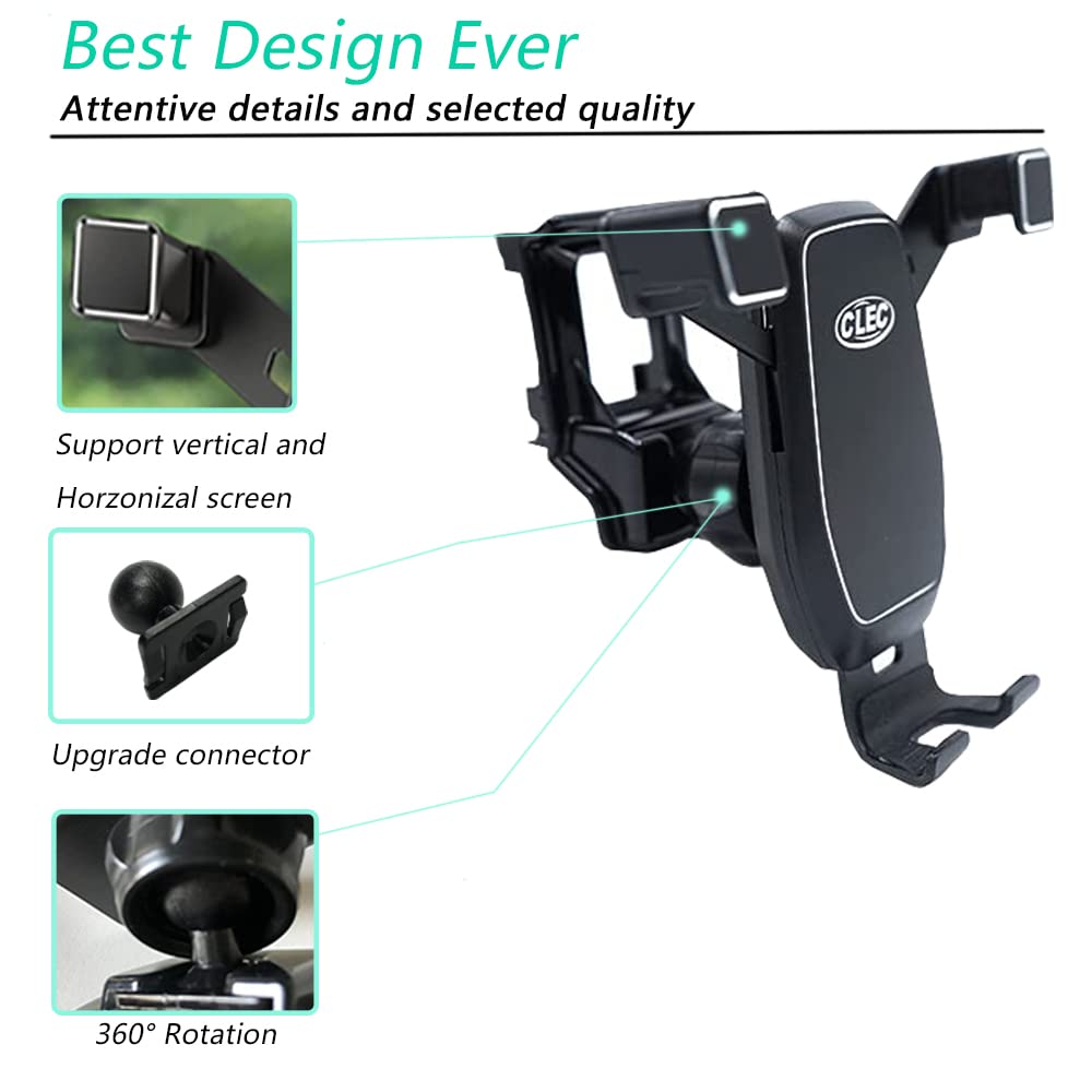 Zchan Car Phone Mount Fit for Honda Civic 2025-2022(NOT CRV/Accord/HRV),Auto Clamping Big Phone Friendly,Holder Stand in 11th Gen Air Vent,Customized…