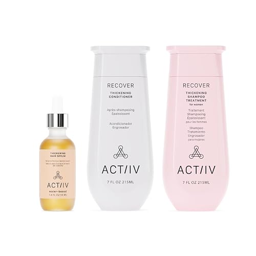 ACTIIV Ultimate Power Trio For Women | Boosts Fuller-Looking Hair, Strengthens, Soothes Scalp, Includes Shampoo, Conditioner & Serum, Vegan