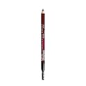 NYX PROFESSIONAL MAKEUP Powder Louder Eyebrow Pencil, Brow Pencil with Buildable Volume For Up To 12HR Wear, Vegan Formula - Black Cherry