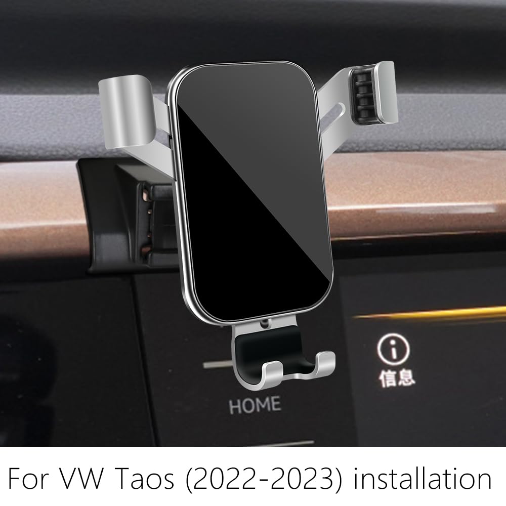 LUNQIN Car Phone Holder for Volkswagen Taos 2022 2023 2024 S SE SEL VW SUV Auto Interior Accessories Best Cell Phones Mount Cellphone Mobile Cradle…