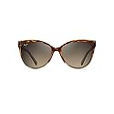 Maui Jim Women's 'Olu'Olu Polarized Cat Eye Sunglasses, Tortoise with Tan/HCL® Bronze, Medium