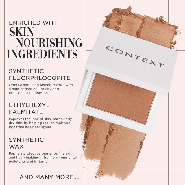 Context Skin Matte Bronzer Powder for Face - Vegan & Cruelty Free Bronzer Makeup, Long Lasting Buildable Coverage & Sun Kissed Matte Finish, Blendable