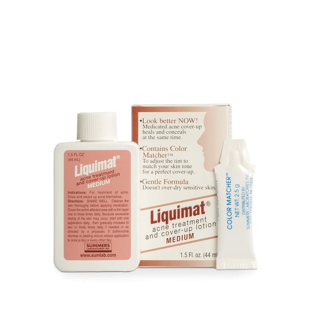 Summers Liquimat Acne Fighting Makeup Lotion, Medium, 1.5 Ounce
